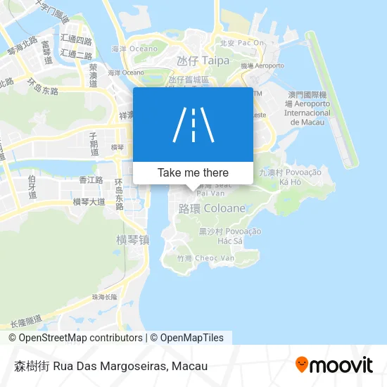 森樹街 Rua Das Margoseiras map