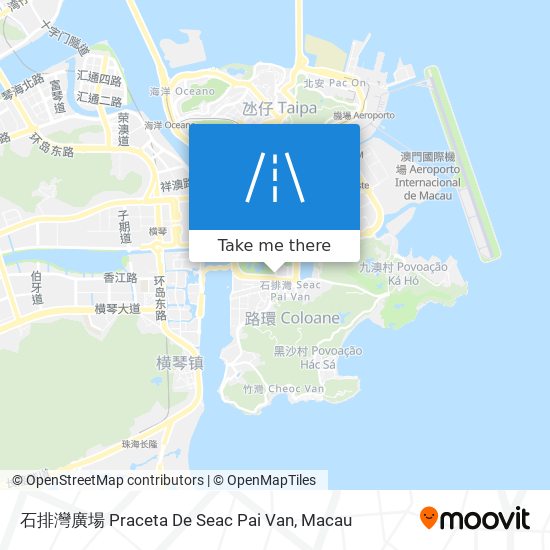 石排灣廣場 Praceta De Seac Pai Van map