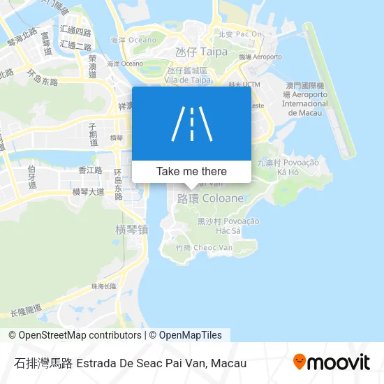 石排灣馬路 Estrada De Seac Pai Van map
