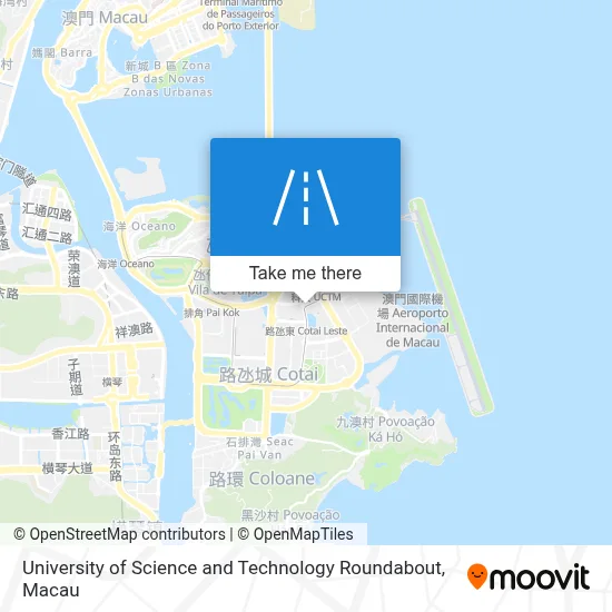 科技大學圓形地 Rotunda Da Universidade De Ciência E Tecnologia map