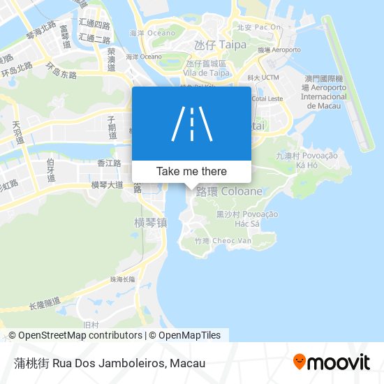 蒲桃街 Rua Dos Jamboleiros map