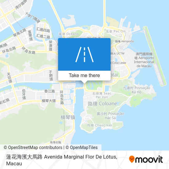 蓮花海濱大馬路 Avenida Marginal Flor De Lótus map