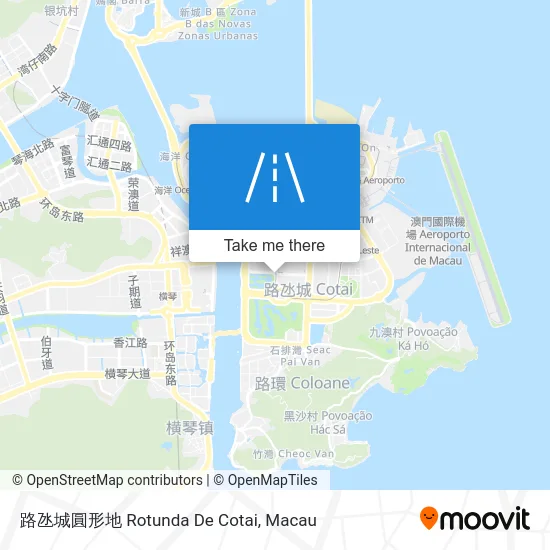 路氹城圓形地 Rotunda De Cotai map