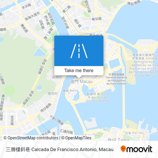 三層樓斜巷 Calcada De Francisco Antonio地圖