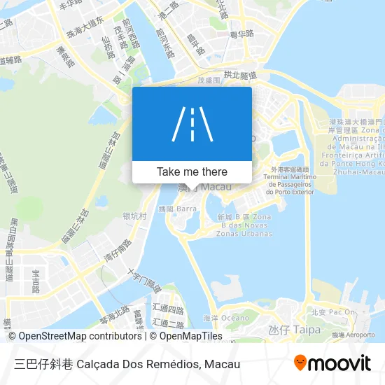 三巴仔斜巷 Calçada Dos Remédios地圖