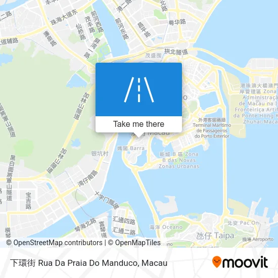 下環街 Rua Da Praia Do Manduco map