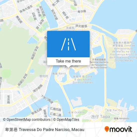卑第巷 Travessa Do Padre Narciso map