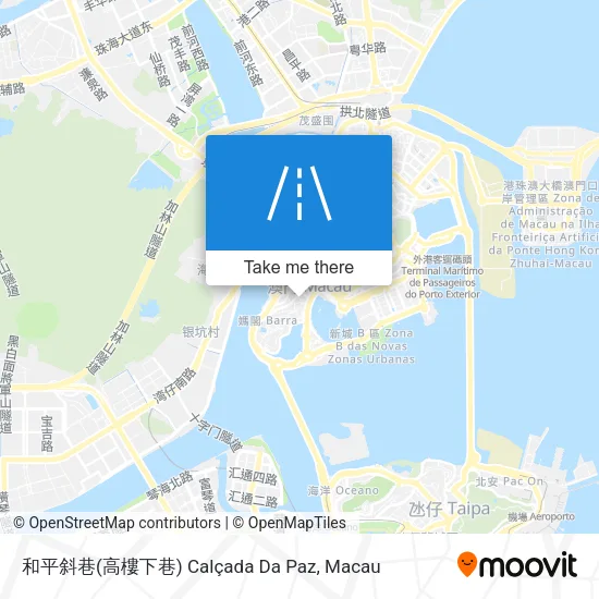 和平斜巷(高樓下巷) Calçada Da Paz地圖