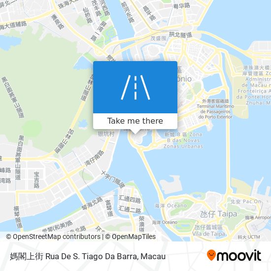 媽閣上街 Rua De S. Tiago Da Barra map
