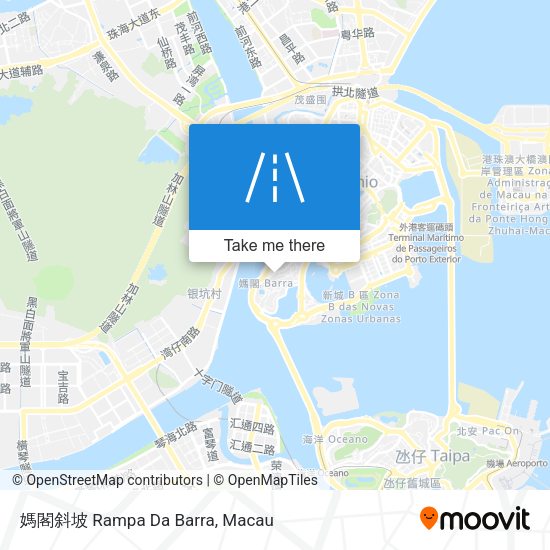 媽閣斜坡 Rampa Da Barra map