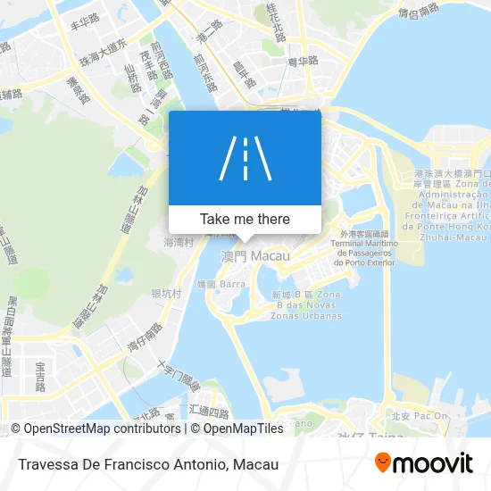 安仿西巷 Travessa De Francisco Antonio地圖