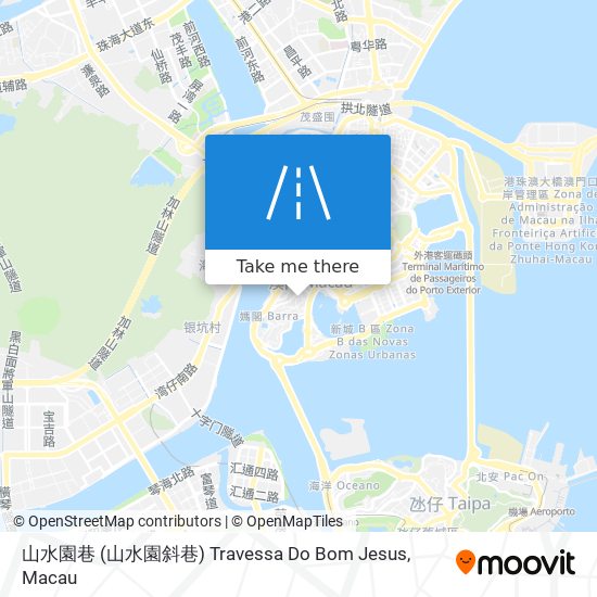 山水園巷 (山水園斜巷) Travessa Do Bom Jesus map
