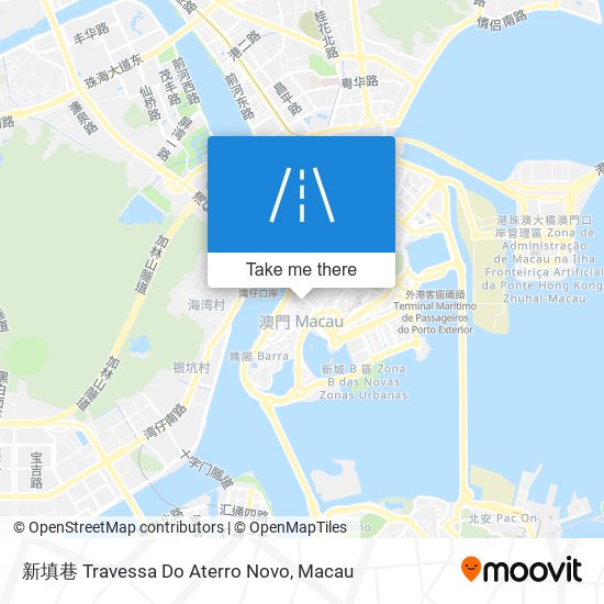 新填巷 Travessa Do Aterro Novo地圖