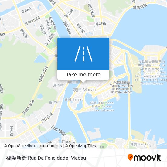 福隆新街 Rua Da Felicidade map