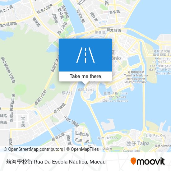 航海學校街 Rua Da Escola Náutica地圖