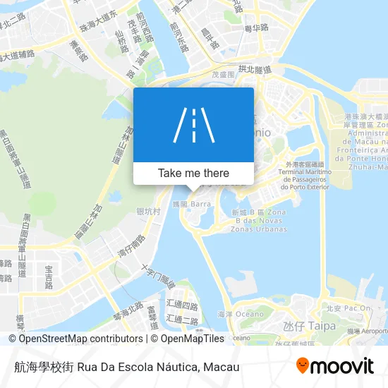 航海學校街 Rua Da Escola Náutica map