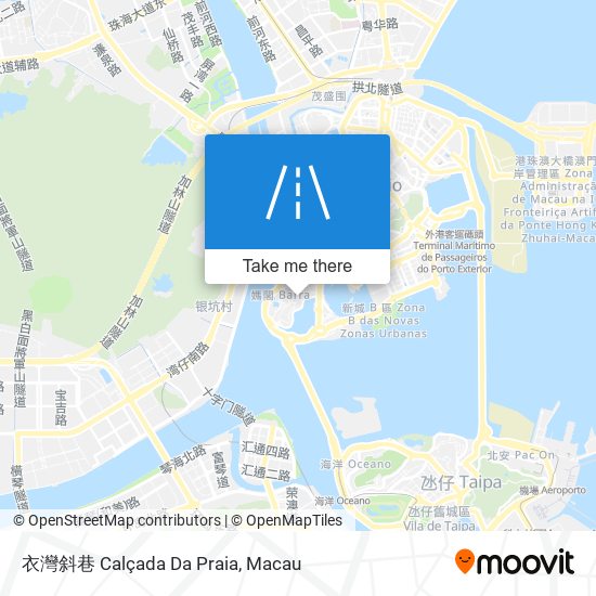 衣灣斜巷 Calçada Da Praia map