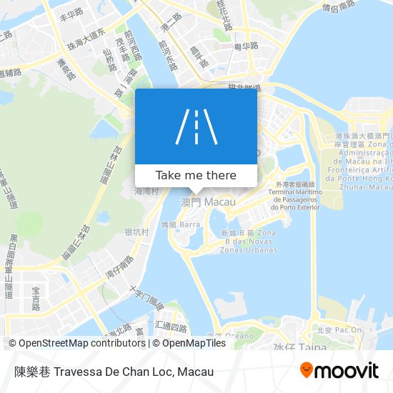 陳樂巷 Travessa De Chan Loc map