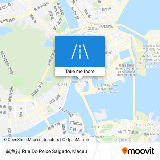 鹹魚街 Rua Do Peixe Salgado map