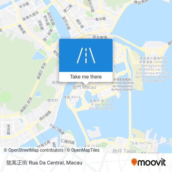 龍嵩正街 Rua Da Central地圖