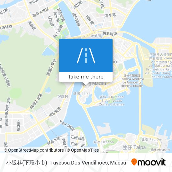 小販巷(下環小市) Travessa Dos Vendilhões map