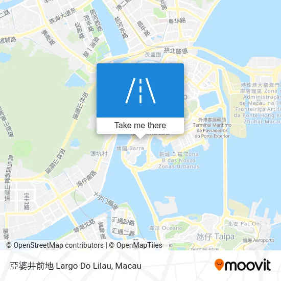 亞婆井前地 Largo Do Lilau map