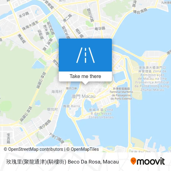 玫瑰里(聚龍通津)(騎樓街) Beco Da Rosa map