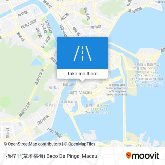 擔桿里(草堆橫街) Beco Da Pinga map