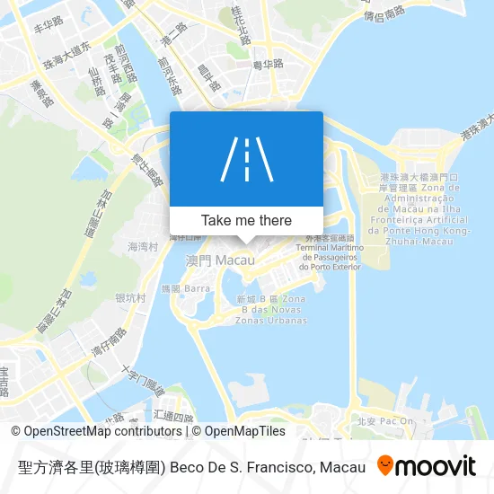 聖方濟各里(玻璃樽圍) Beco De S. Francisco地圖