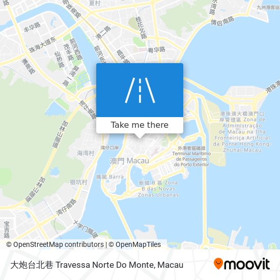 大炮台北巷 Travessa Norte Do Monte map