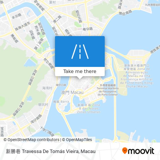 新勝巷 Travessa De Tomás Vieira map