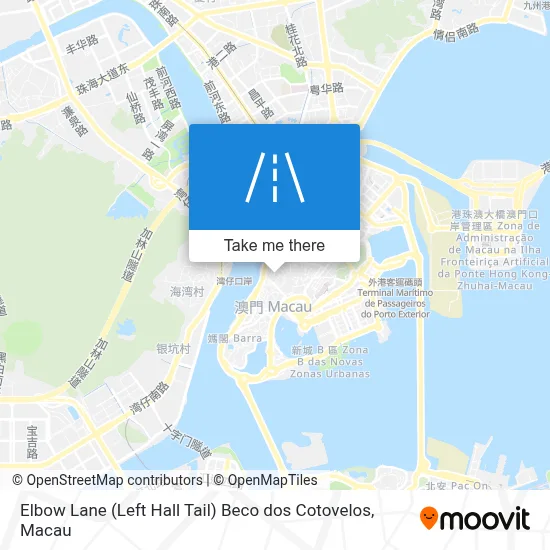 手肘里(左堂欄尾) Beco Dos Cotovelos地圖