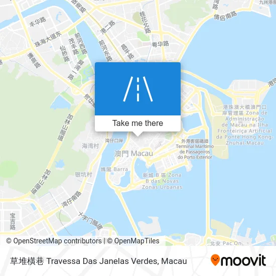 草堆橫巷 Travessa Das Janelas Verdes map
