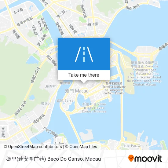 鵝里(連安圍前巷) Beco Do Ganso map