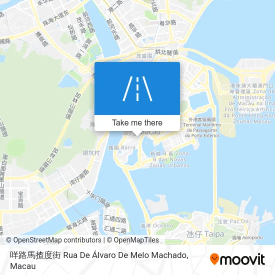 咩路馬揸度街 Rua De Álvaro De Melo Machado map