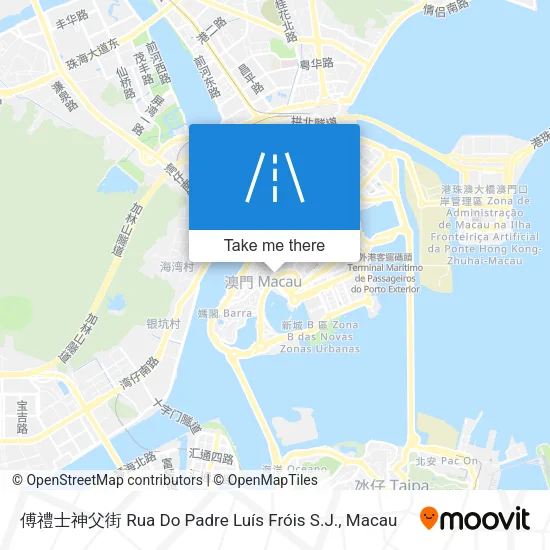 傅禮士神父街 Rua Do Padre Luís Fróis S.J. map