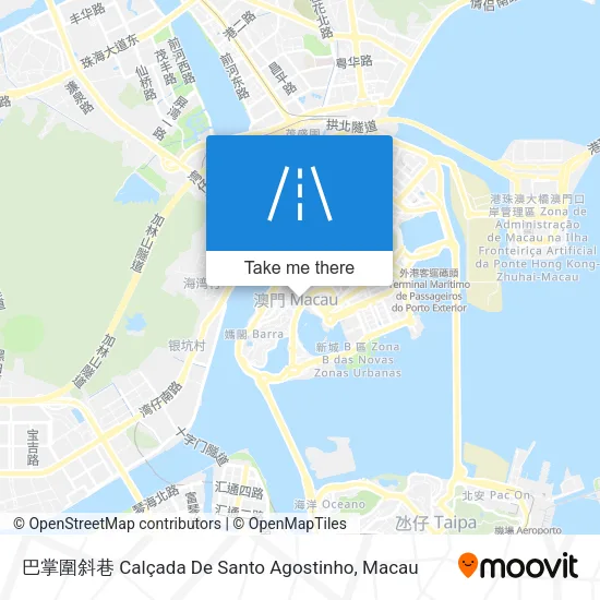 巴掌圍斜巷 Calçada De Santo Agostinho map