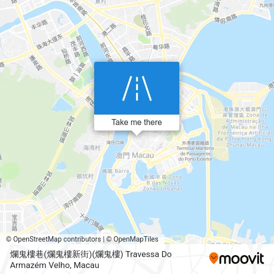 爛鬼樓巷(爛鬼樓新街)(爛鬼樓) Travessa Do Armazém Velho map