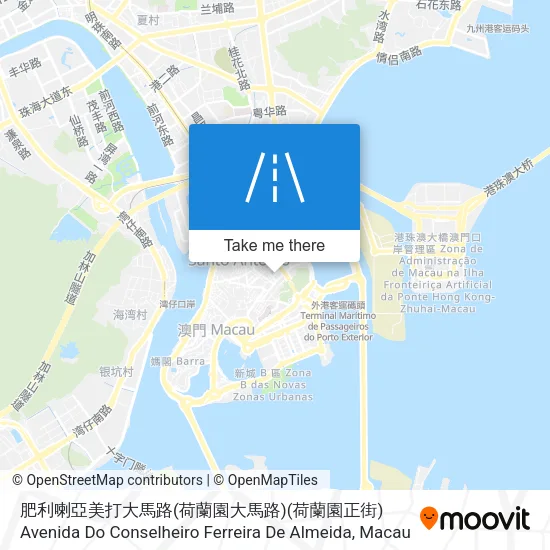 肥利喇亞美打大馬路(荷蘭園大馬路)(荷蘭園正街) Avenida Do Conselheiro Ferreira De Almeida地圖
