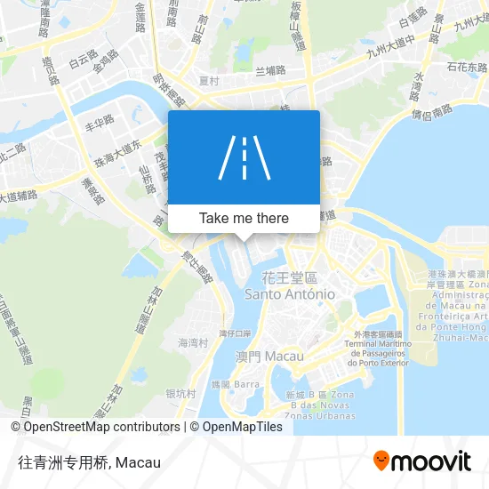 往青洲专用桥地圖