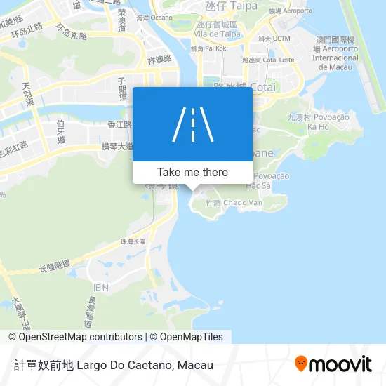 計單奴前地 Largo Do Caetano map