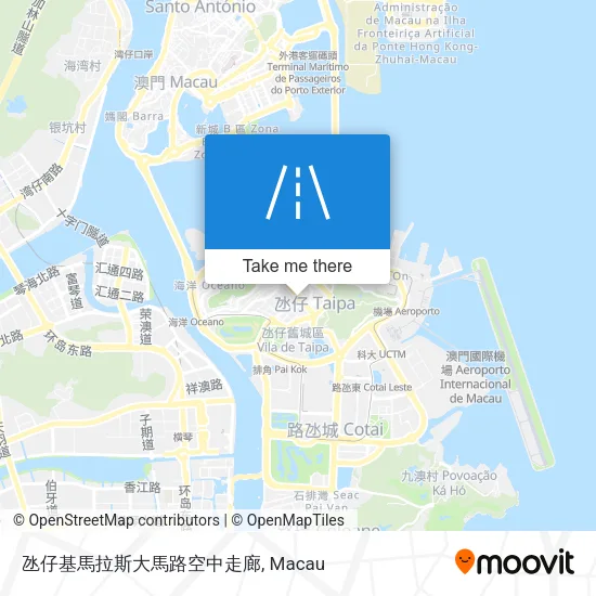 氹仔基馬拉斯大馬路空中走廊 map