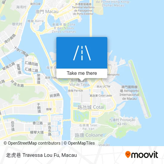 老虎巷 Travessa Lou Fu地圖