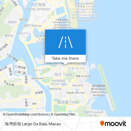 海灣前地 Largo Da Baía map