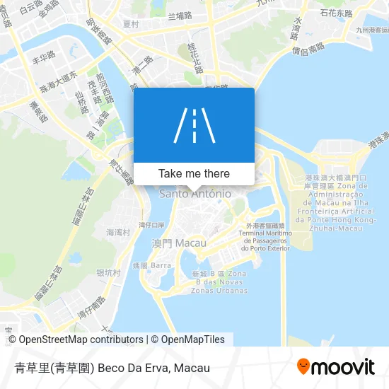 青草里(青草圍) Beco Da Erva map