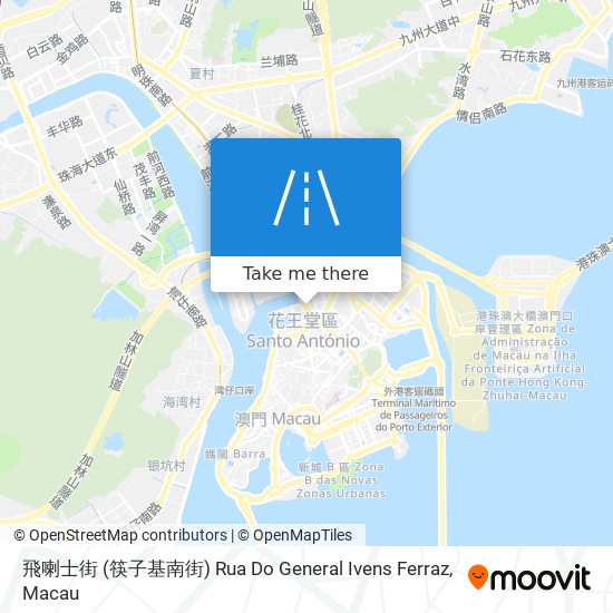 飛喇士街 (筷子基南街) Rua Do General Ivens Ferraz map