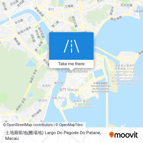 土地廟前地(醮場地) Largo Do Pagode Do Patane地圖