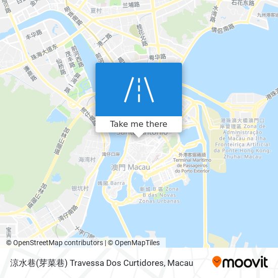涼水巷(芽菜巷) Travessa Dos Curtidores map