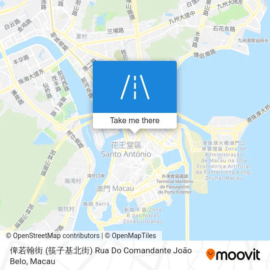 俾若翰街 (筷子基北街) Rua Do Comandante João Belo map