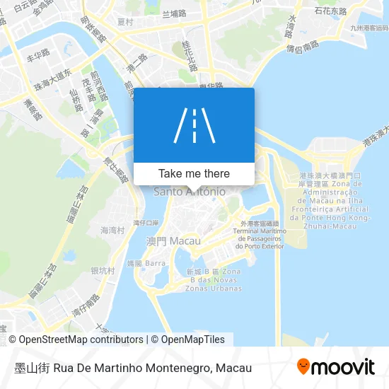 墨山街 Rua De Martinho Montenegro map
